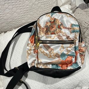 NWOT satin mini backpack